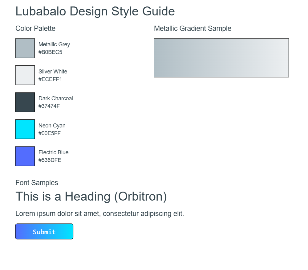 Style Guide & Typography